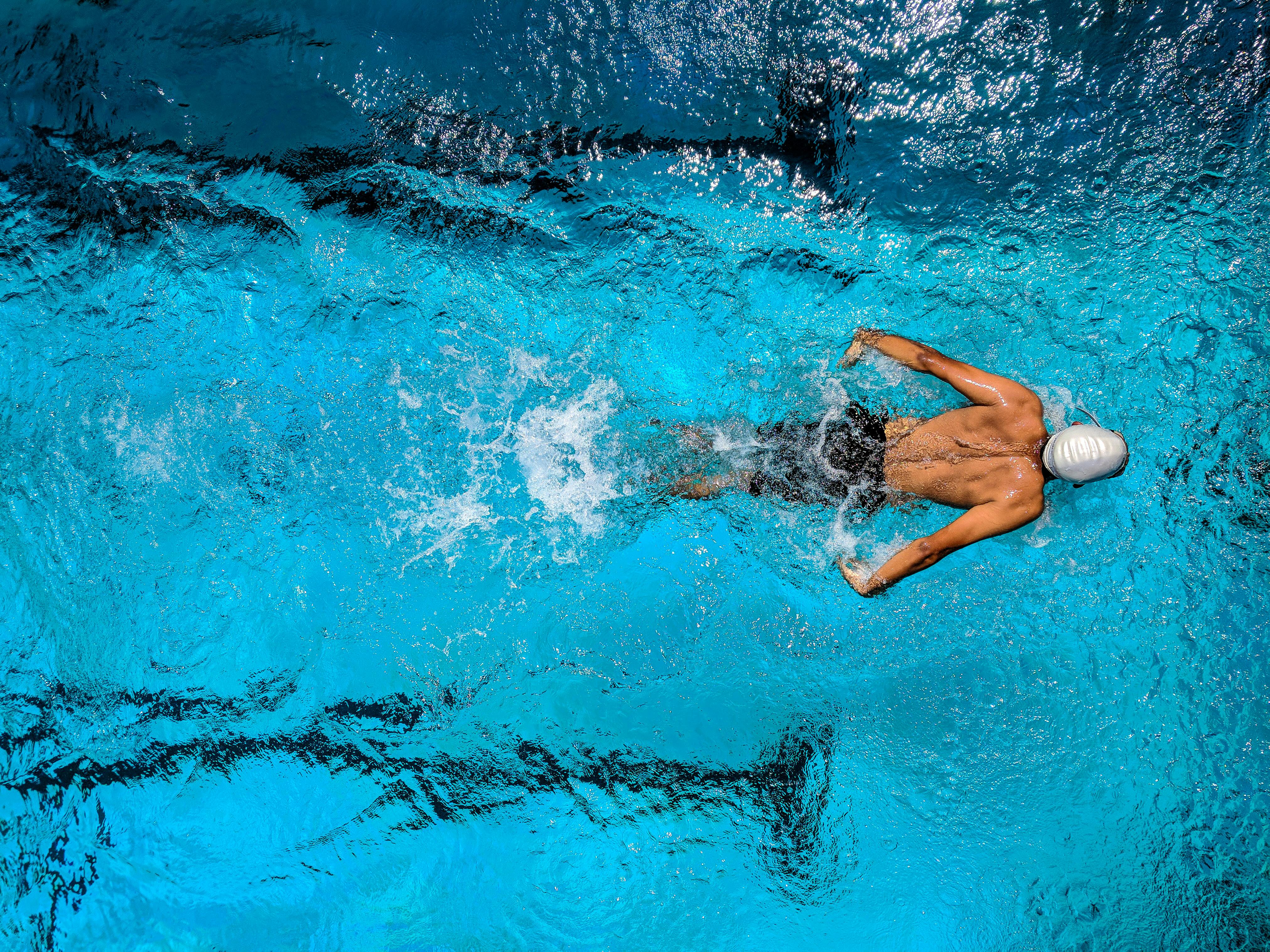 A man in Swimming Pool