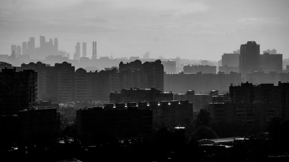 Tshikapa in November - Modern city skyline with glass towers