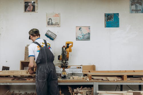 Man Doing Woodwork