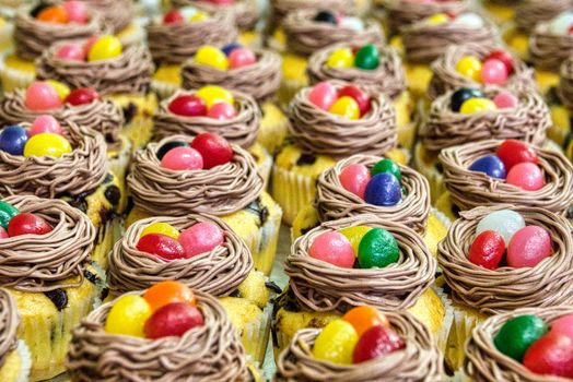 Cupcakes with Frosting and Toppings