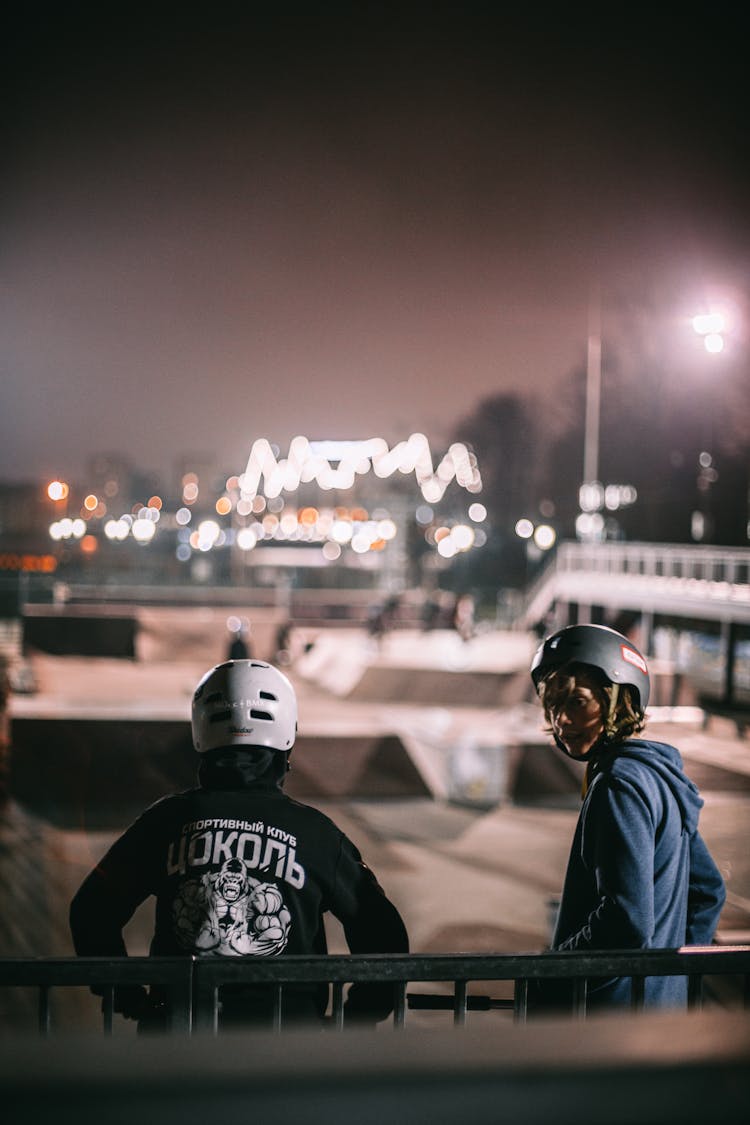 People At A Skatepark