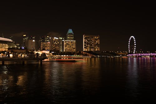 Free stock photo of architecture city, big city, city at night