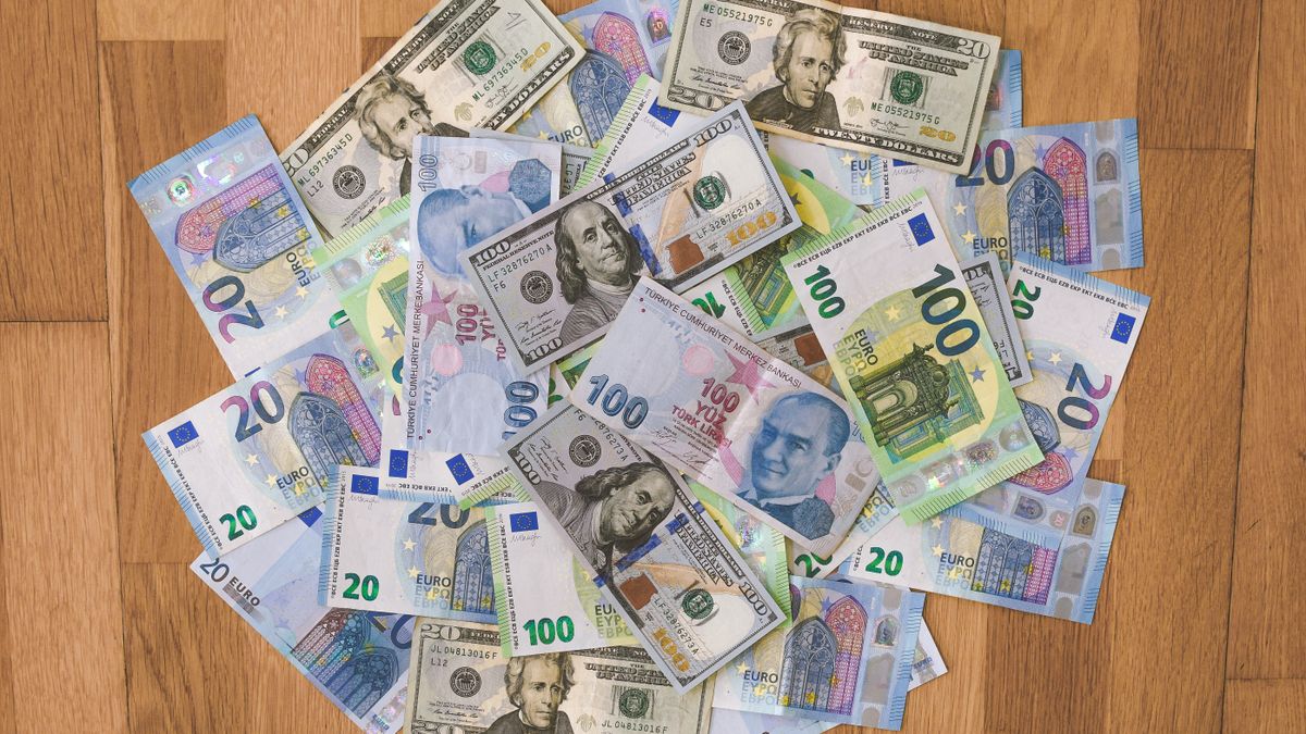 Dolar, euro ve Türk lirası banknotları (temsilî görsel) — TCMB anketinde yıl sonu enflasyon ve kur beklentisi
