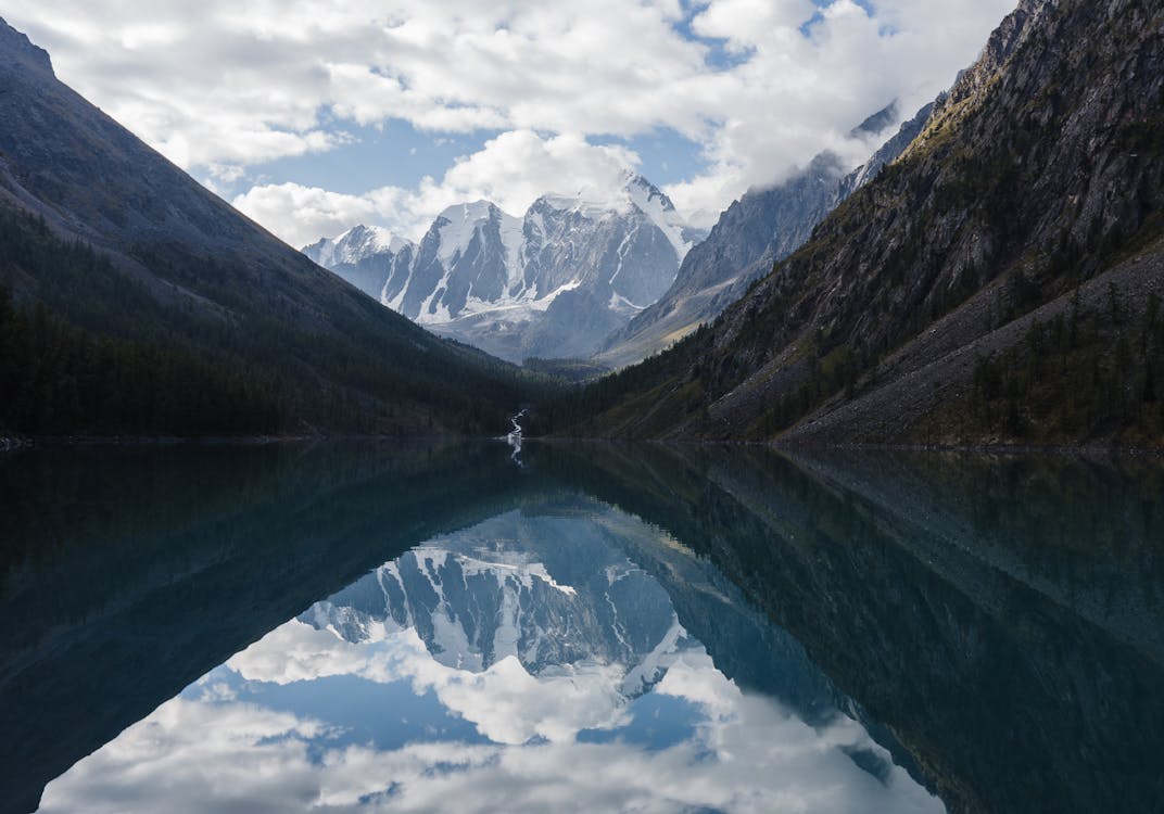 Beautiful Lake Near the Mountains