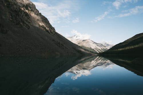 反射, 山, 湖の無料の写真素材