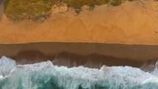 Aerial View of Ocean Waves