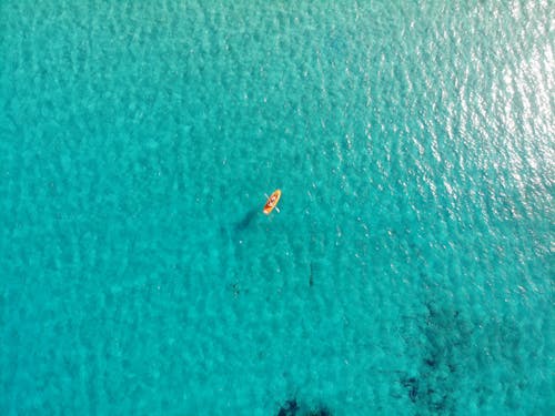 A Kayak in the Middle of the Sea