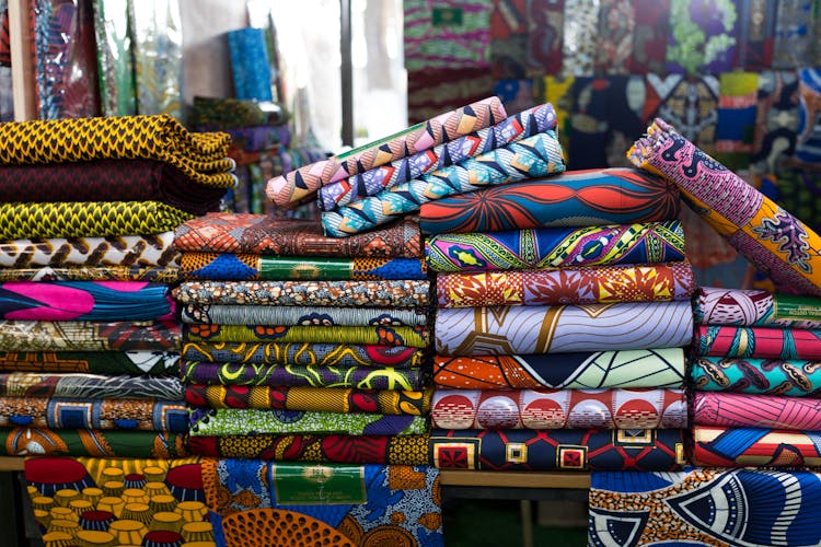 Close-up Photo Of African Fabrics