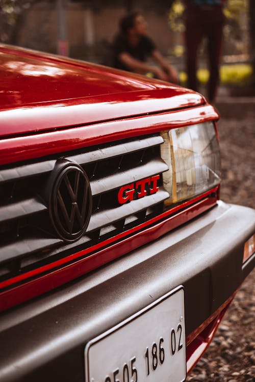 

A Close-Up Shot of a Volkswagen Car