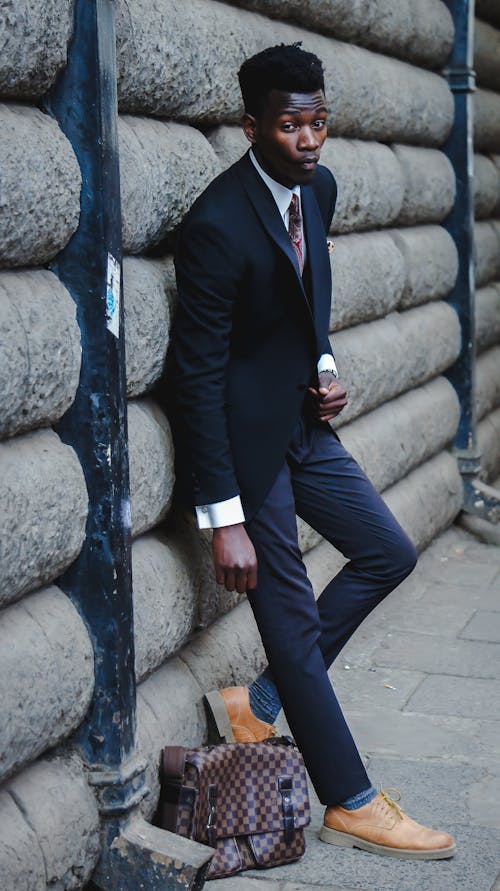 Free stock photo of africa, black, designer suit
