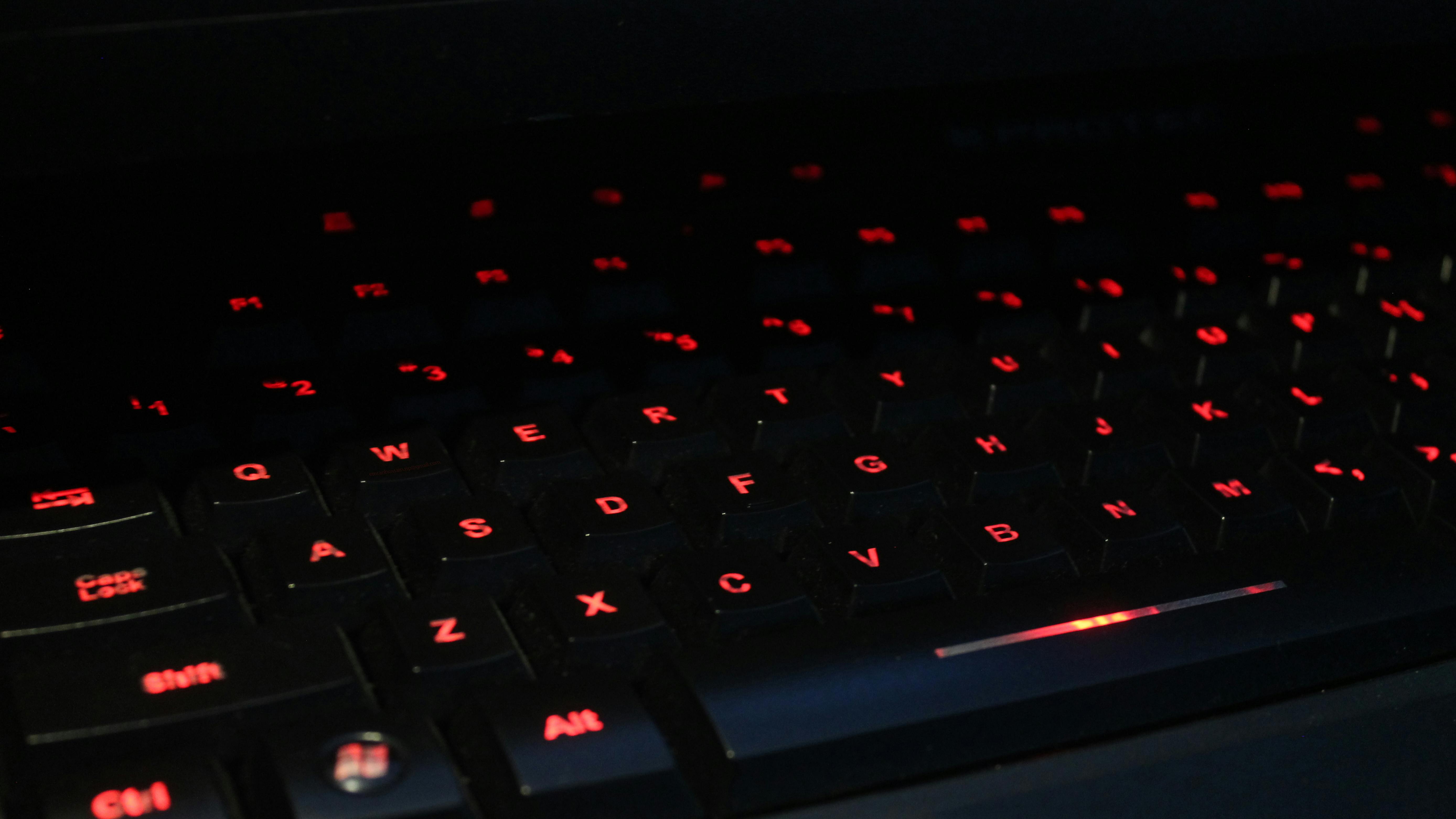Free stock photo of backlight keyboard, computer keyboard, input device