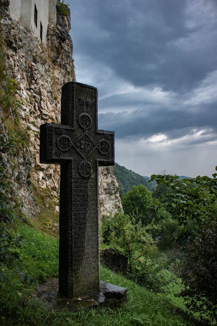 A Photo Of Dracula Castle Cross