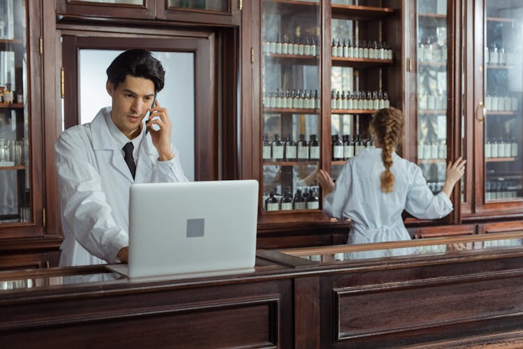 Pharmacists In A Pharmacy