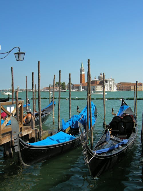 Canoe Docked on Pier 