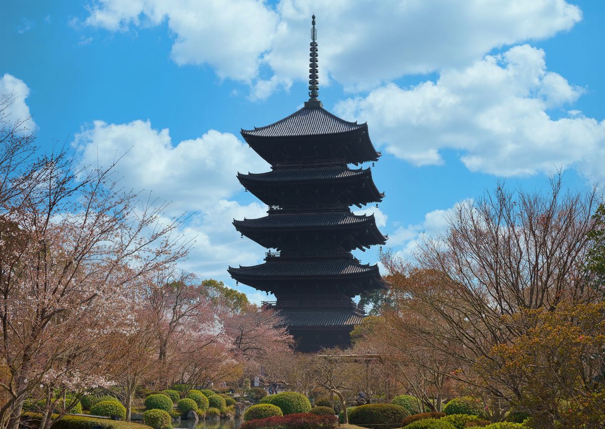 Toji Temple pagoda in Kyoto