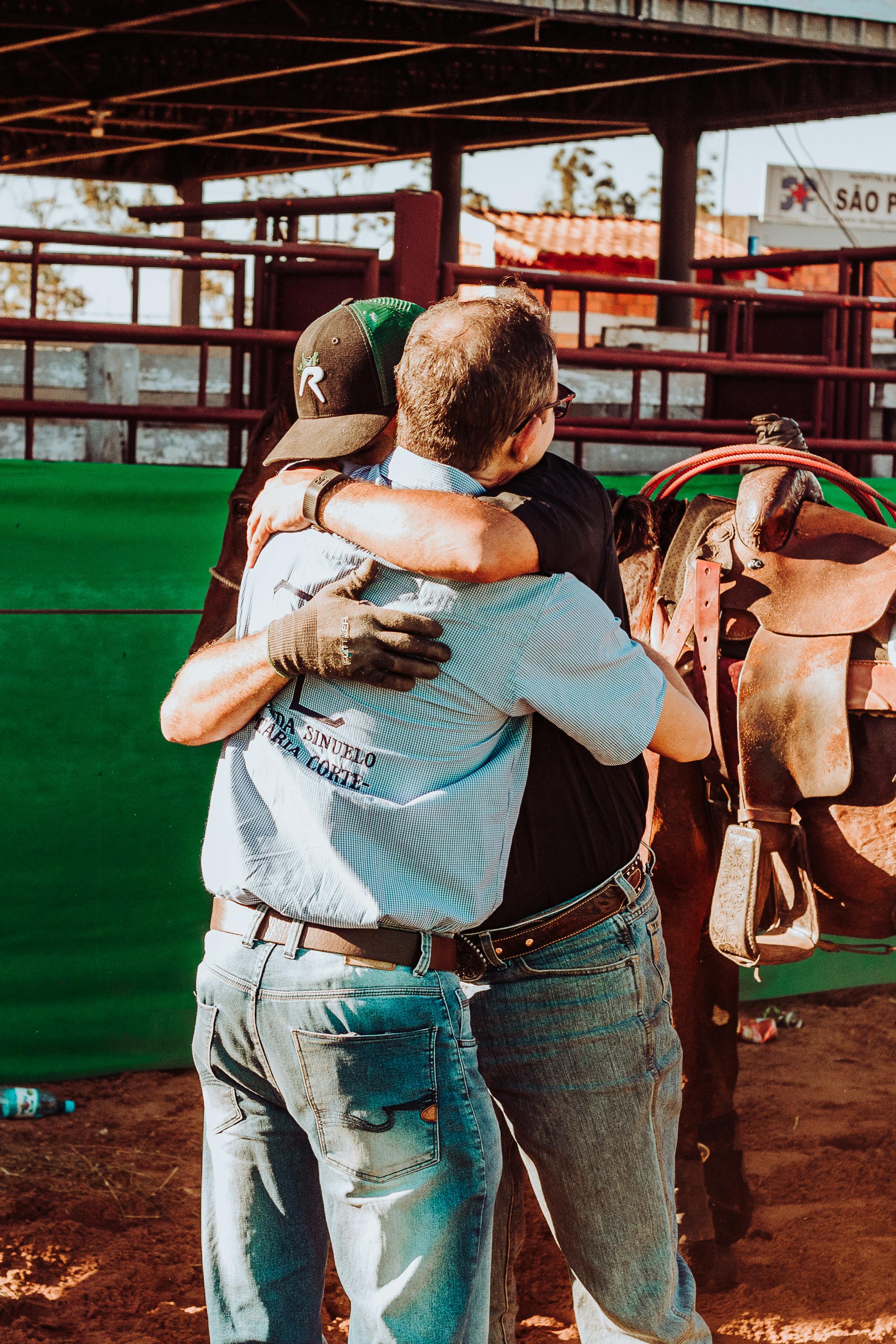 Men Hugging Each Other · Free Stock Photo