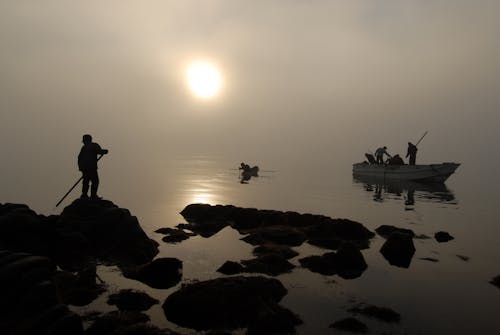 Balık tutmak, balıkçılar, deniz içeren Ücretsiz stok fotoğraf