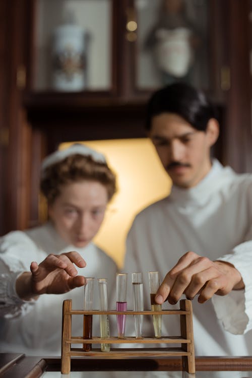 A Person Holding a Test Tube