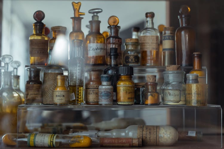 Old Bottles And Containers 