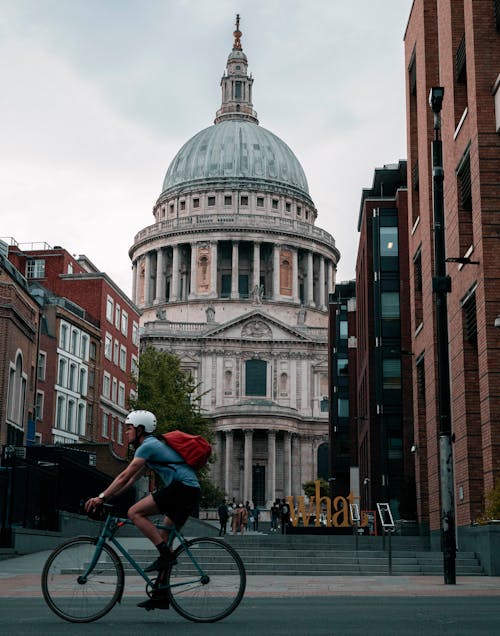 Kostnadsfri bild av byggnad, centrala london, cykel