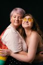 Woman in White and Red Sleeveless Dress Wearing Yellow Framed Sunglasses