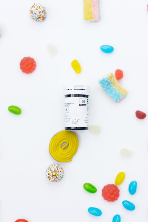 Kostenloses Stock Foto zu film kann, gummiartig, jellybeans
