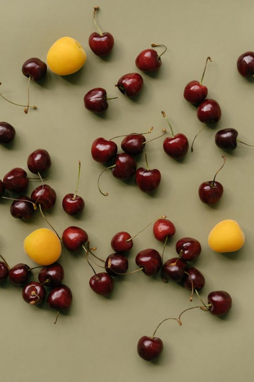 Red and Yellow Round Fruits