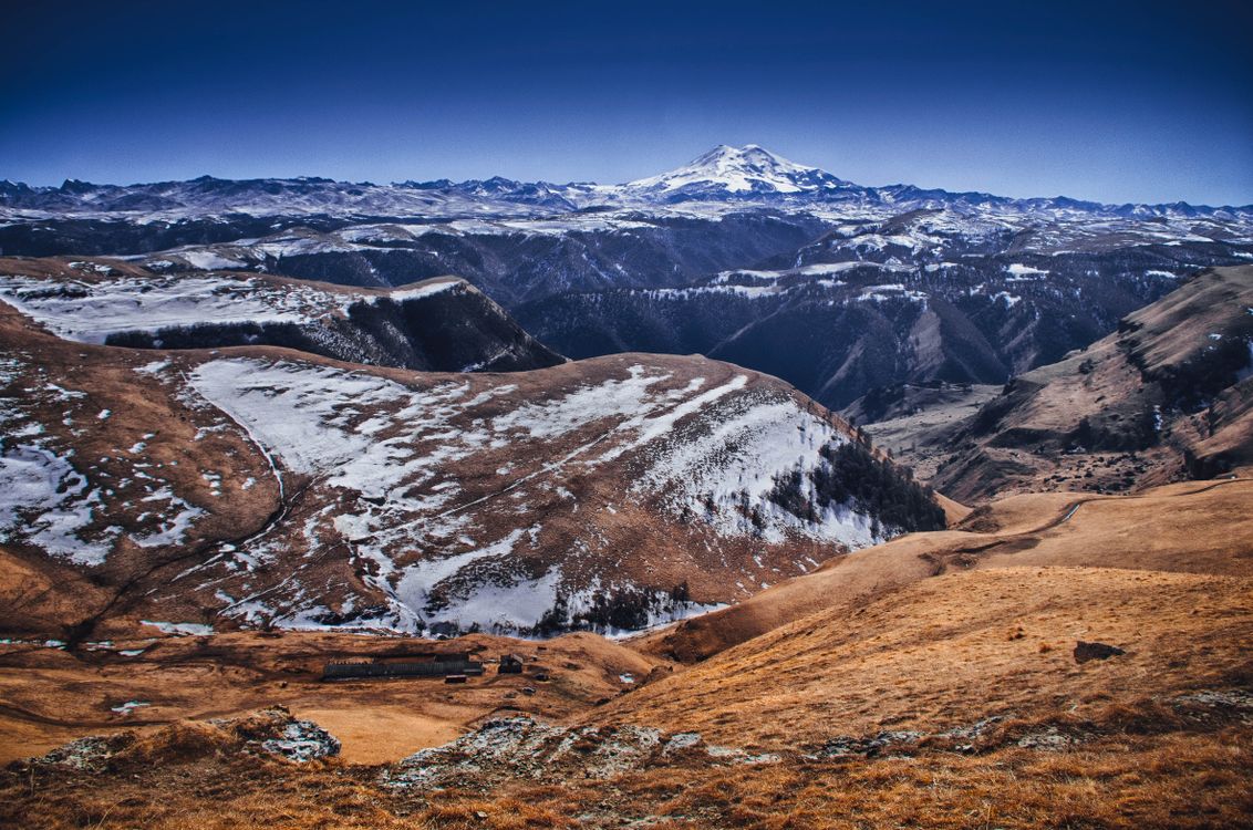 Scenic View of the Snowy Mountains · Free Stock Photo