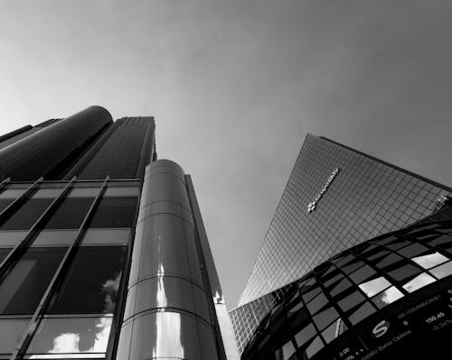 Low-Angle Shot of High Rise Buildings 