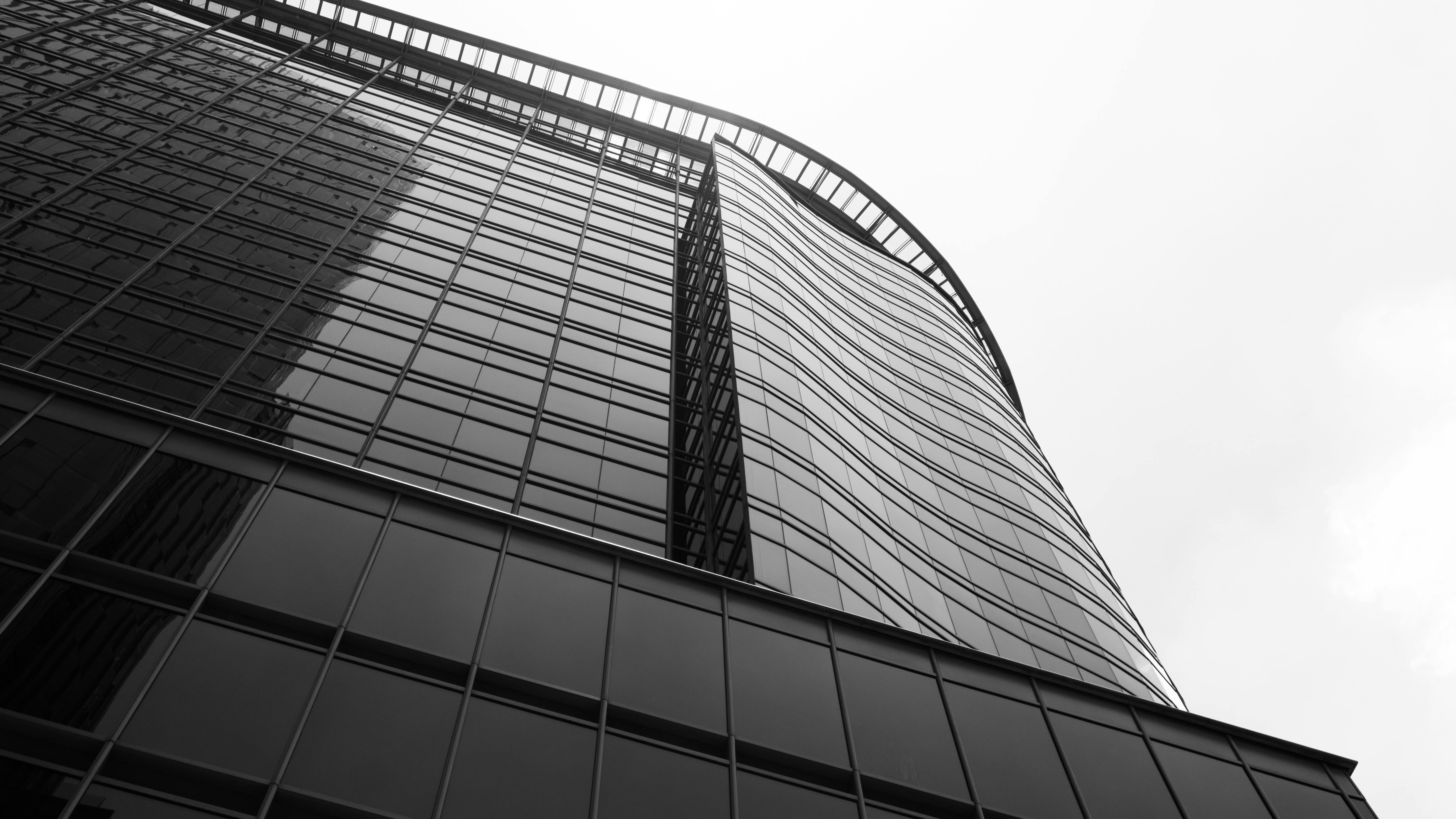 High Rise Building With Glass Panels · Free Stock Photo