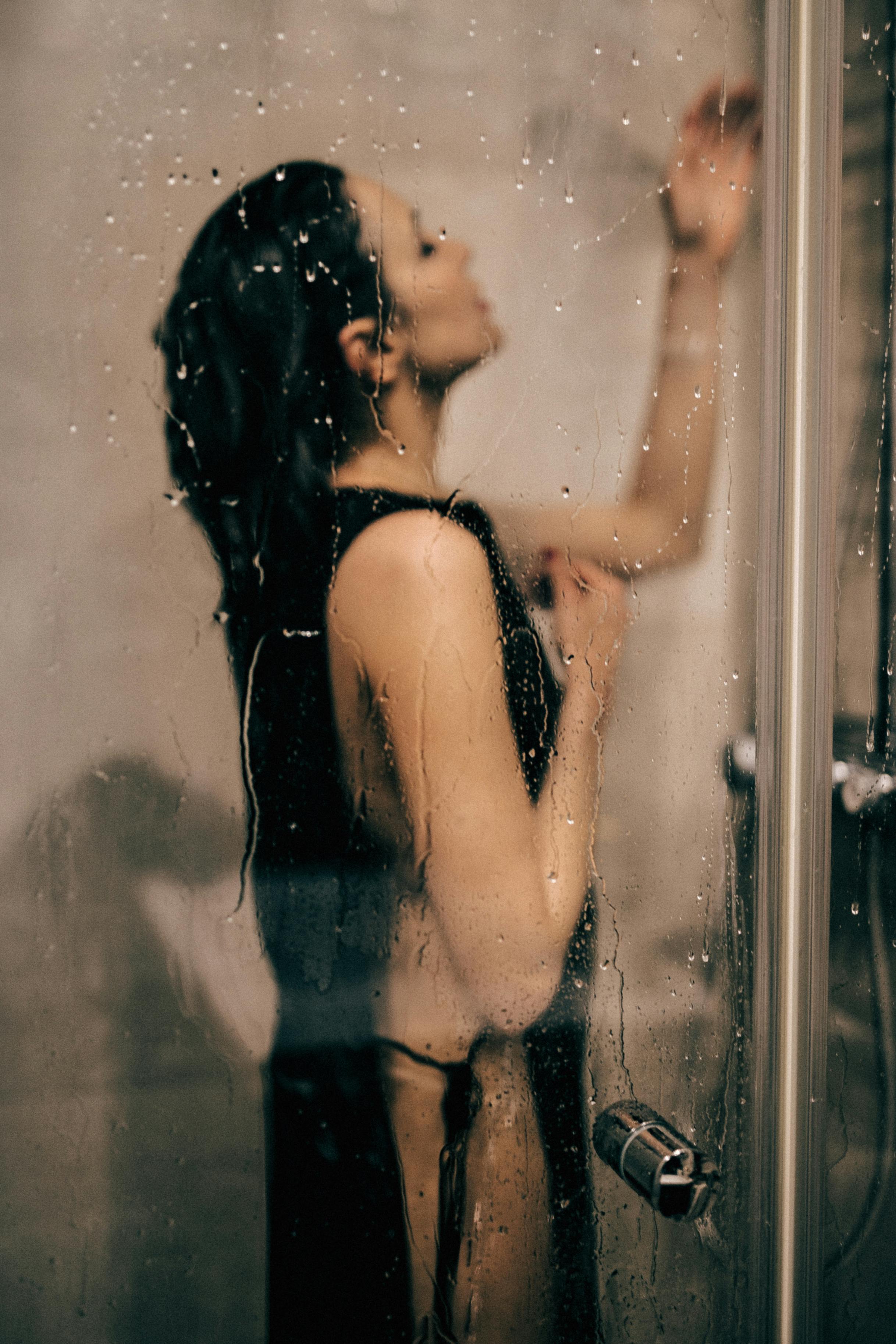 High-end frameless glass shower enclosure