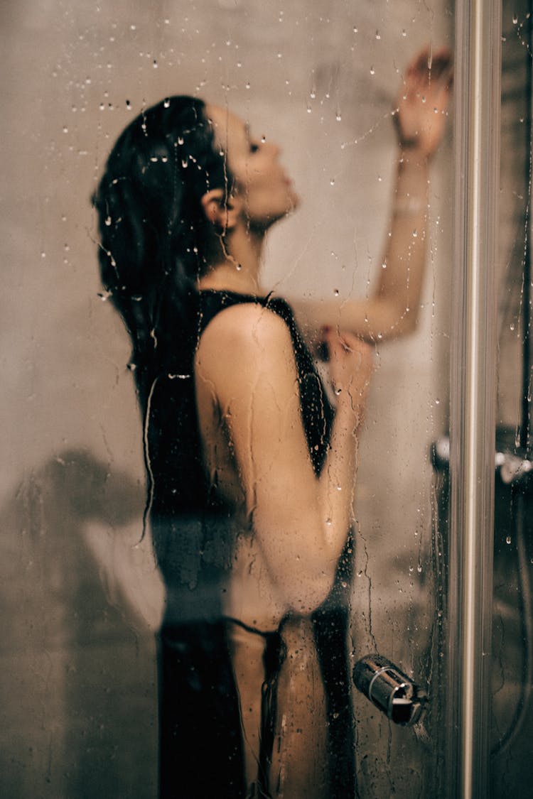 Woman Taking A Shower