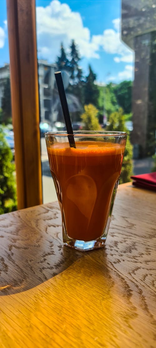 Free stock photo of café, carrot, glass