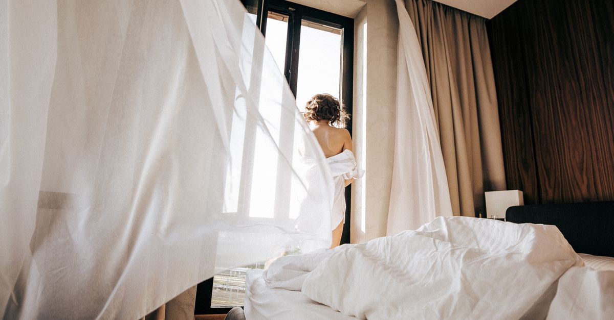 morning sunlight through window bedroom routine