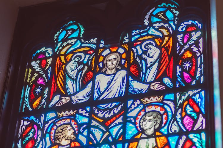 Jesus Image On Stained Glass