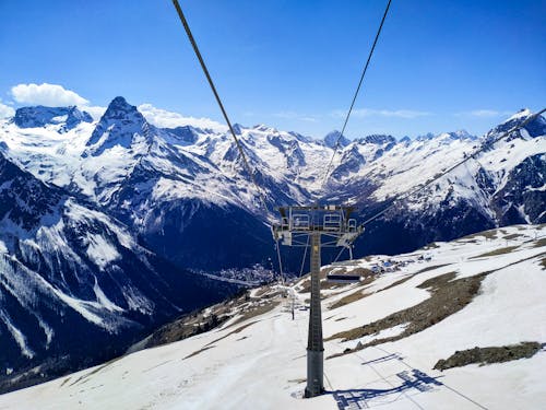 免费 山脉, 山顶风光, 滑雪勝地 的 免费素材图片 素材图片