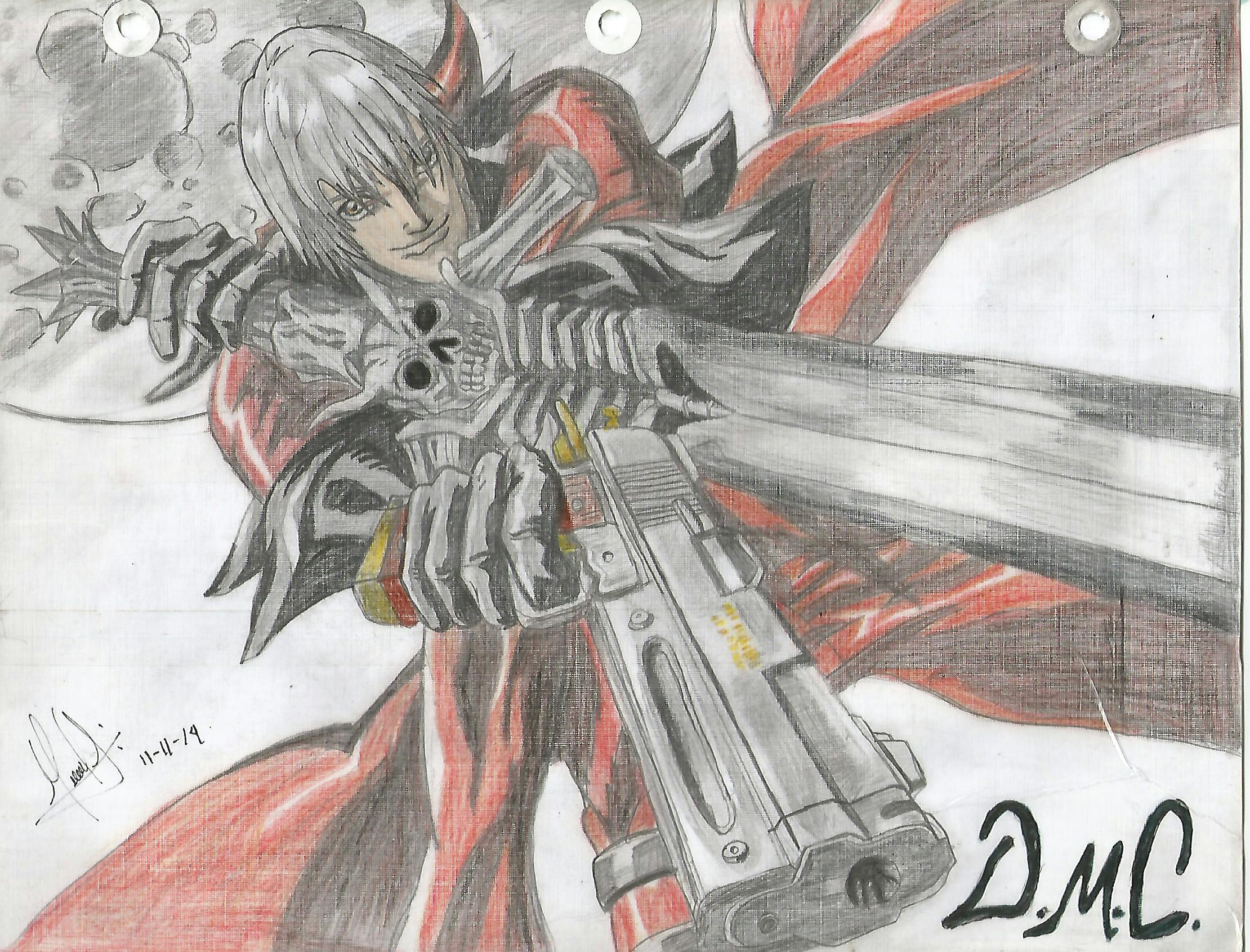 Free stock photo of Dante and devil may cry draw