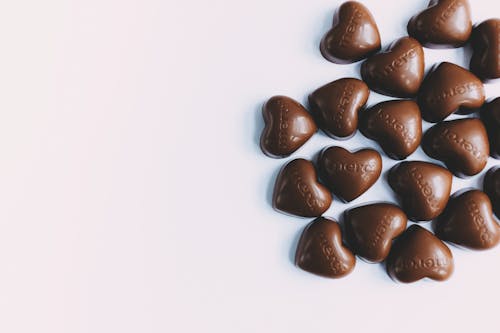 Free Heart-shaped Chocolates Stock Photo