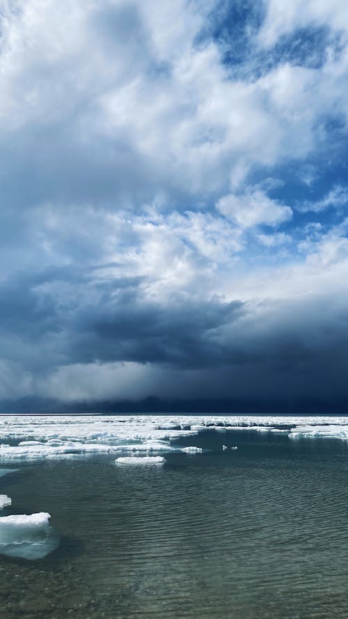 bezplatná Základová fotografie zdarma na téma led, moře, mraky Základová fotografie