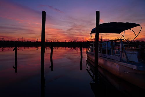 Free stock photo of boat, golden hour, nikon