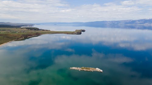 Island in the Middle of Body of Water