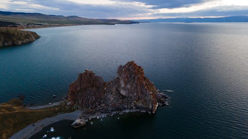 Rock Formation Beside the Body of Water