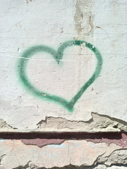 Gratis stockfoto met betonnen muur, hart, liefde Stockfoto