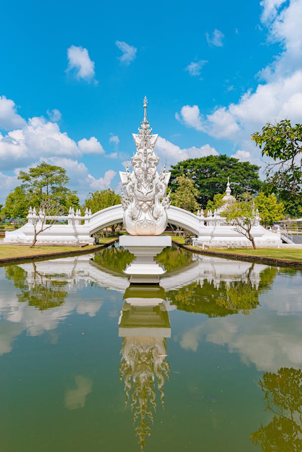 
The Wat Rong Khun White Temple in Thailand