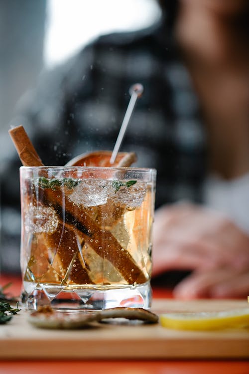 Cocktail Drink on Glass Cup