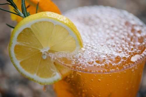 Základová fotografie zdarma na téma bublinky, citronový řez, citrusový