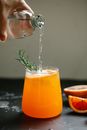 Orange Juice in Clear Drinking Glass