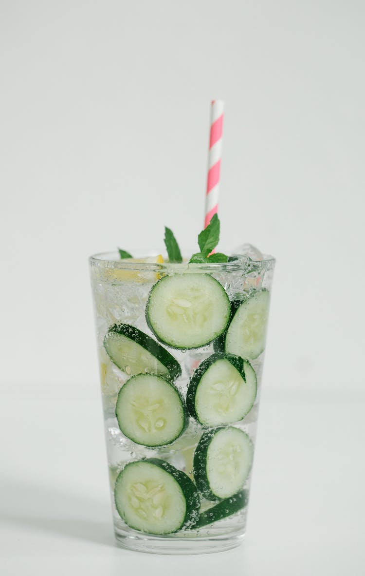 Drink With Cucumber Slices