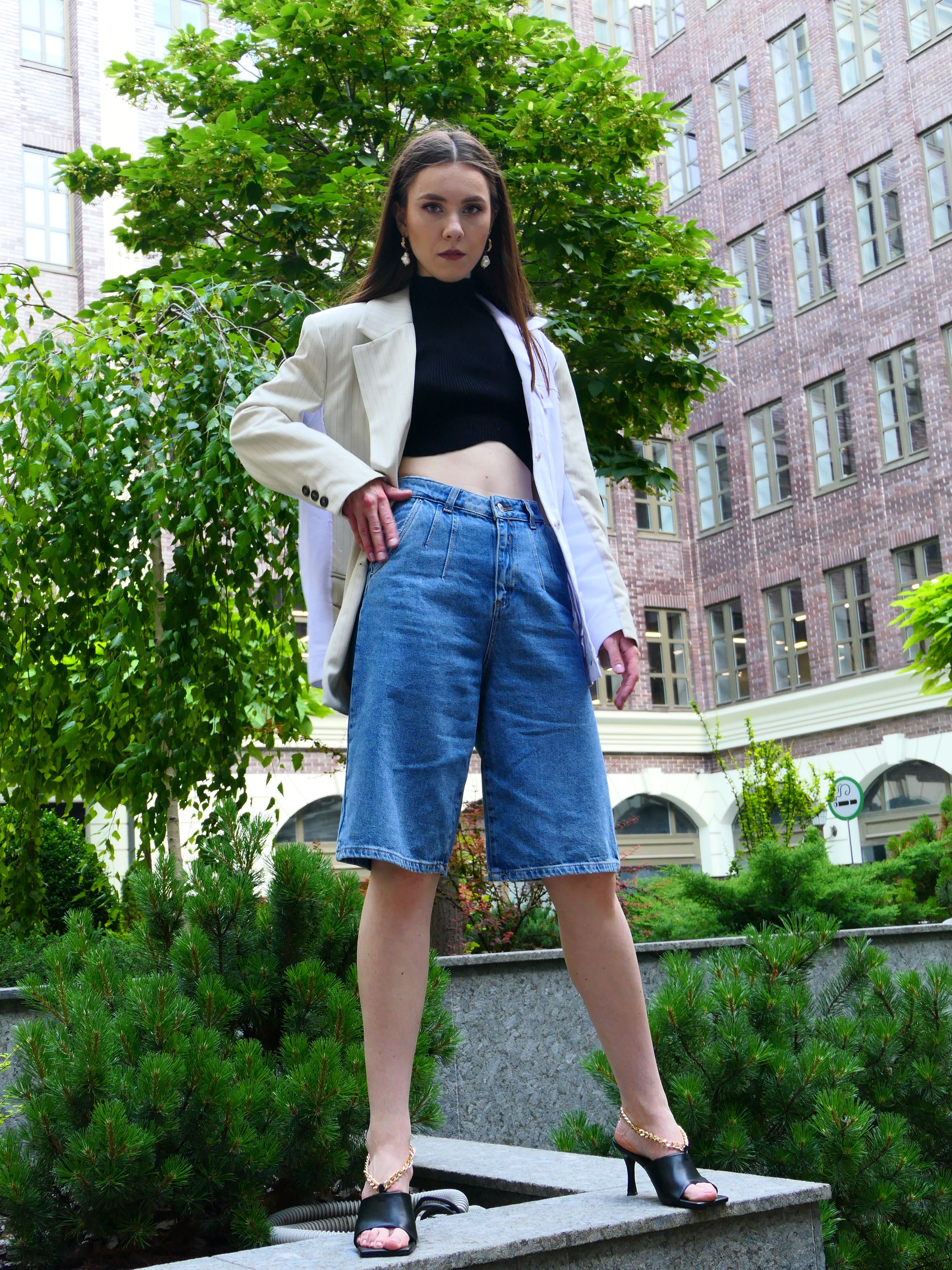 Long-line Bermuda shorts spring 2026