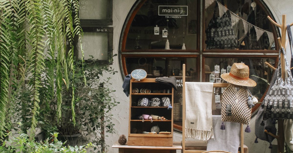 Store Made Exterior of a Store with Handmade Products · Free Stock Photo